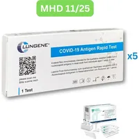 Clungene Covid-19 Corona Antigen Schnell-Selbsttest (Laientest) 5 Stück MHD 11/25| Einzeltest | ID: 2099 | GRATIS parahealth Tests (5 Stück, MHD ...