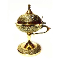 Marrakesch Orient & Mediterran Interior Arabisches Messing Räuchergefäß Hilal