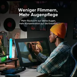 xppen Artist 24 Pro (Gen2) 165Hz Grafiktdisplay+ 2 Stk. X3 Stift, 24 Zoll Grafiktablett - Schwarz