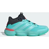 adidas Herren Handballschuhe Court Stabil, Hallenschuh - Flash Aqua / Flash Aqua / Semi Lucid Red - 41 1/3 in Blau FLAAQU/FLAAQU/SELURE