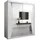 abiks möbel Schwebetürenschrank MONACO 180 x 200 x 62 cm Weiß
