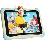 BWJBSW Kinder Tablet, 8-Zoll-Tablet Kinder, 4-Kern-Prozessor Kids Table, 32ROM, Android 14