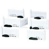 Lemax - Plastic Picket Fence S/7