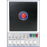 Münzalbum-Frankreich-Universal PREMIUM-SAFE-7348-0-mit-3D-Plakette-leer