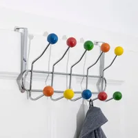 Hi Türgarderobenhaken mit 10 bunten Haken