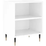 vidaXL Nachttisch Hochglanz-Weiß 40x30x50 cm Holzwerkstoff