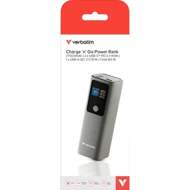 Verbatim Charge ́n Go 27000mAh 183W Grau