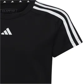 adidas 3-Stripes T-Shirt Mädchen, schwarz