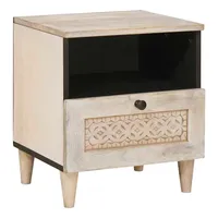 VidaXL Nachttisch Beige 40 x 33 x 46 cm