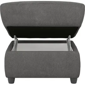 Home Affaire Hocker Boston 100% Polyester 68 x 45 x 68 cm Grau