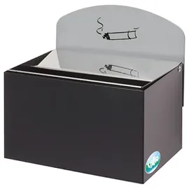 Proregal Robuster Wandascher mit Schild 0,8 Liter, HxBxT 20 x 20 x 12,5 cm Verzinkter Stahl Anthrazit