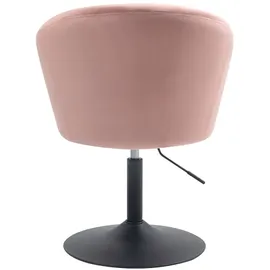 Svita Loungesessel Jamaika Samt 59 x 95 x 59 cm Altrosa höhenverstellbar