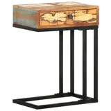 vidaXL Beistelltisch U-Form Mehrfarbig Recyceltes Massivholz 45 x 30 x 61 cm