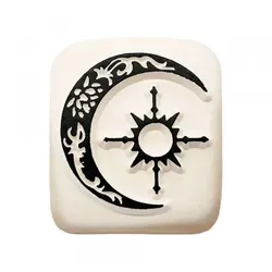LaDot Stein "Mond" (4 x 4,5 cm) - Temporärer Tattoo Stempel