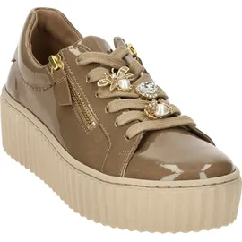 Gabor Plateau Schnürschuhe in gold - Gr.: 38