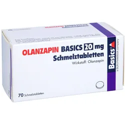 Olanzapin Basics 20 mg Schmelztabletten 70 St