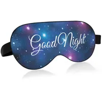 Augenmaske, weiche, bequeme Schlafmaske, Sternenhimmel, Galaxie, leicht, Verdunkelung mit verstellbarem Klettverschluss, Reise, Schlaf, Yoga, Nickerchen blockiert Licht für Damen und Herren