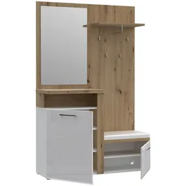 Forte Tuluza Kompaktgarderobe 128,8 x 43,4 x 201 beige