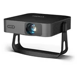 Mini Beamer【Autofokus/Trapezkorrektur】 Projektor 1080P Full HD 20000L WiFi6 Bluetooth 4K Unterstützt, VOPLLS Beamer Klein Heimkino 360° Drehbar Projector für Handy