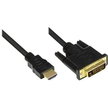 Alcasa HDMI-DVI-D Adapterkabel 1 m Schwarz