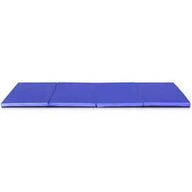 Goplus 3 Fach-Klappbar Turnmatte, Yogamatte Gymnastikmatte Sportmatte Fitnessmatte klappbar Kunstleder240x117x5 cm