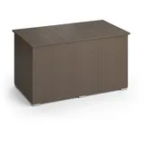 Oskar XXL Polyrattan Kissenbox 950L Auflagenbox Braun Gartenbox Gartentruhe