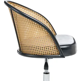 Beliani Schreibtischstuhl Kunstleder Schwarz