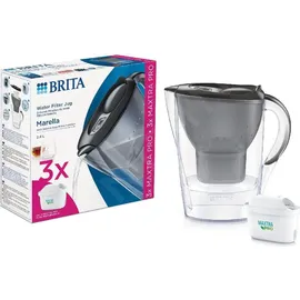 Brita Marella Blau + 3 Maxtra Pro Wasserfilter 2,4 l