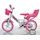 DINO BIKES Unicorn 12 Zoll RH 22 cm weiß/rosa