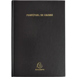 Exacompta Agenda Perpétuel Caisse 210 x 148 mm schwarz