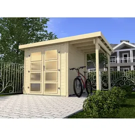 Weka Gartenhaus 321 A 4,14 x 2,50 m natur