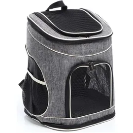fudajo Hunderucksack 32 x 27 x 40 cm Schwarz/Grau