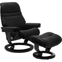 Stressless Stressless® Relaxsessel Sunrise (Set, Relaxsessel mit Hocker), mit Classic Base, Größe S, Gestell Schwarz schwarz
