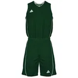 Peak Performance Team Basketballtrikot-Set Herren 20372 dunkelgrün/weiss 5XL