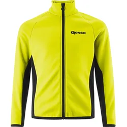 Fahrradjacke GONSO "Moritz", Kinder, Gr. 152, gelb (neongelb), 100% Polyester, Jacken, Wasserabweisend, hohe Wärmeisolation, strapazierfähig