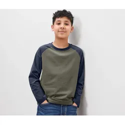 Tchibo - 2 Kinder-Langarmshirts - Herren - Gr. 170/176 - dunkelblau