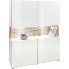 OTTO home Highboard Toledo 121,5 x 152,5 x 37 cm Weiß