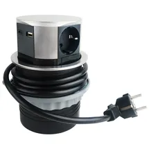 ChiliTec Einbausteckdose 1,5 m Weiß 1 St.