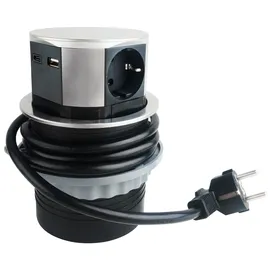 ChiliTec Einbausteckdose 1,5 m Weiß 1 St.