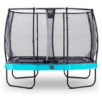 EXIT TOYS EXIT Elegant Premium Trampolin 214x366cm mit Deluxe Sicherheitsnetz - blau