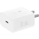 Samsung Schnellladegerät, 25 W, USB-Port Typ C (ohne Kabel),für iPhone, Weiß, Einheitsgröße