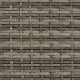 vidaXL Gartensofa 2-Sitzer mit Dach und Hockern Grau Poly Rattan