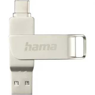 Hama C-Rotate Pro USB-C USB Type-A / USB Type-C Stick, Silber
