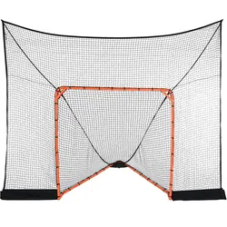 VEVOR Hockey- und Lacrosse-Tor-Rücklaufsperre mit erweiterter Abdeckung, 12' x 9' Lacrosse-Netz, komplettes Zubehör-Trainingsnetz, schnell und einfach aufzubauende Hinterhof-Lacrosse-Ausrüstung, perfe