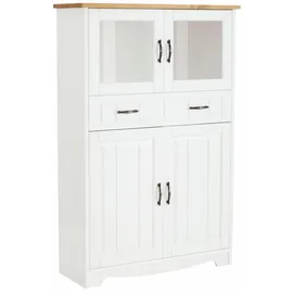 OTTO home Highboard Trinidad 102 x 155 x 37 cm Gelb / Weiß