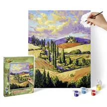 Schipper 609240911 - Malen nach Zahlen, Zypressenallee, 24 x 30 cm