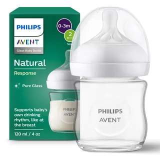 Philips Avent Natural Response Glass SCY930/01 Babyflasche 0-3 m 120 ml