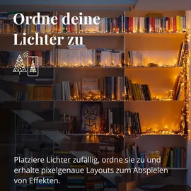 Twinkly Strings LED-Lichterkette, Tunable White, app-gesteuert, 2. Generation, 400 LEDs, 32m