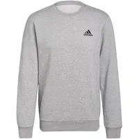 Adidas Essentials Fleece Sweatshirt Medium Grey Heather / Black L