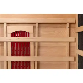 purehaven Infrarotkabine 90x90x190 cm aus Pacific Coast Hemlock-Holz Bluetooth-Soundsystem Timer Lichttherapie in 4 Farben digitale Steuerung